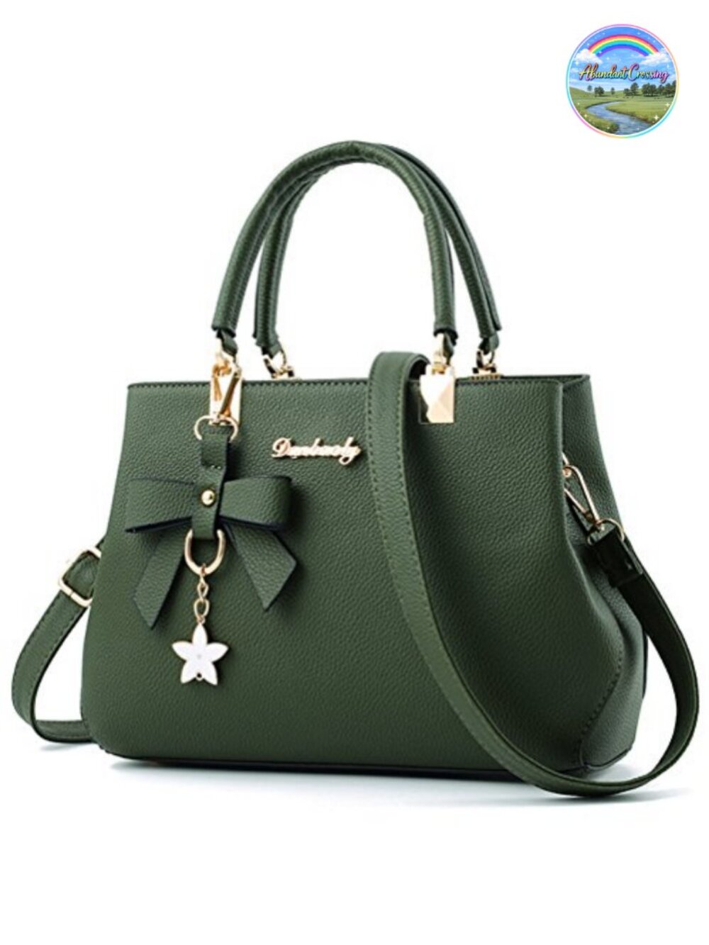 Faux Leather Tote Shoulder Crossbody Bag Adjustable Removable Strap